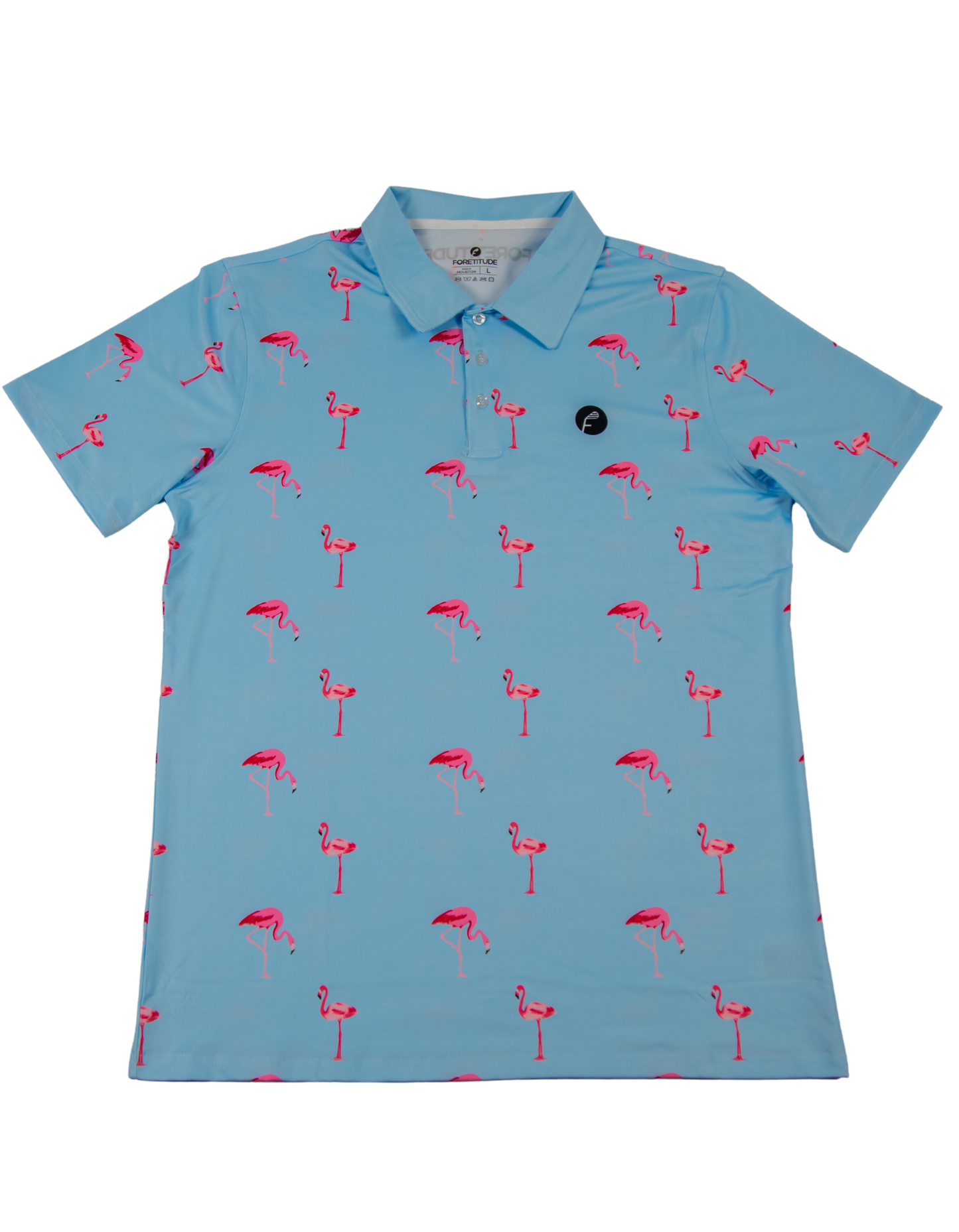 Flamingos Paradise Polo T-Shirt - Best Men's Wear - Foretitude Golf Co