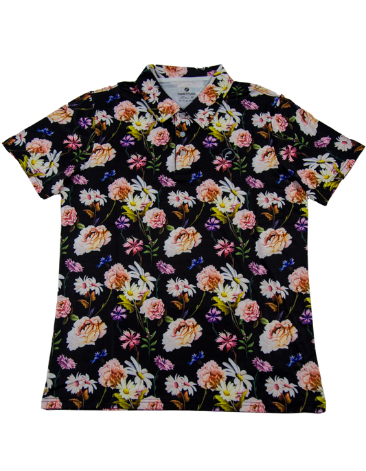 Flower Power 2 Polo T-Shirt - Best Men's Wear - Foretitude Golf Co