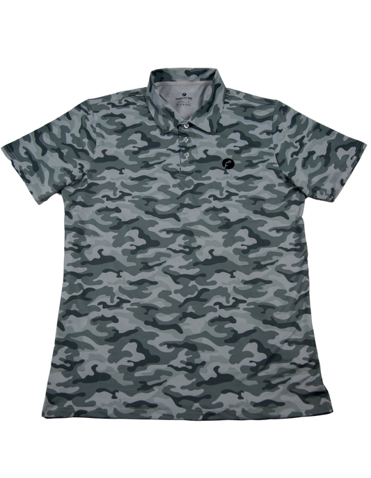 Grey Camo Polo