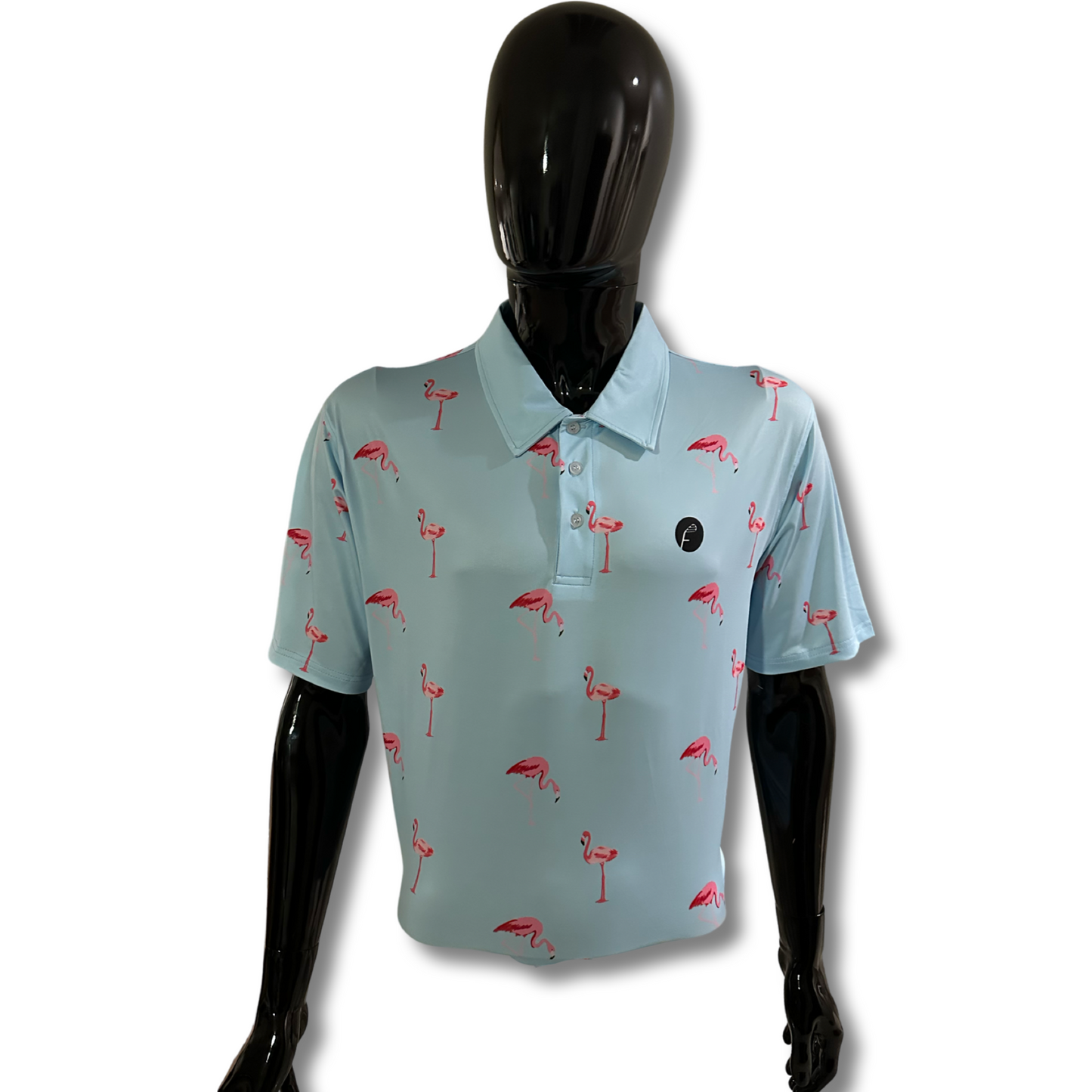 Flamingos Paradise Polo T-Shirt - Foretitude Golf Co